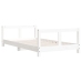 Estructura de cama para niños madera de pino blanco 80x160 cm