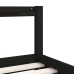 Estructura de cama para niños madera de pino negro 80x160 cm