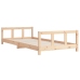 Estructura de cama infantil madera maciza de pino 90x190 cm