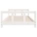 Estructura de cama para niños madera de pino blanco 90x190 cm