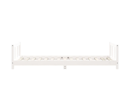 Estructura de cama para niños madera de pino blanco 90x190 cm