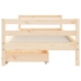 Estructura de cama para niños con cajones madera pino 80x200 cm