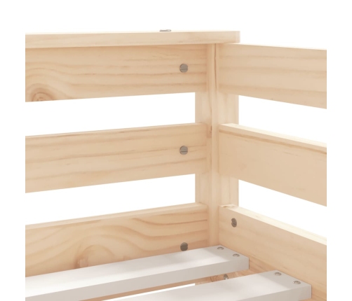 Estructura de cama para niños con cajones madera pino 70x140 cm