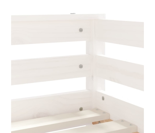 Estructura cama niños con cajones madera pino blanco 70x140 cm