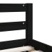 Estructura cama infantil y cajones madera pino negro 80x160 cm