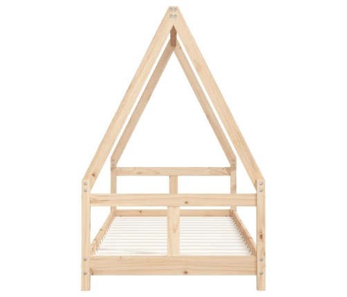 Estructura de cama para niños madera maciza de pino 80x200 cm