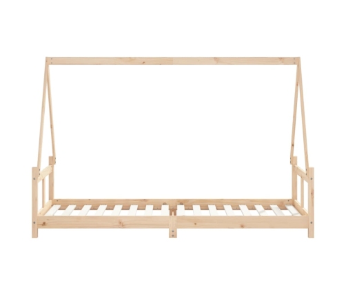 Estructura de cama para niños madera maciza de pino 80x200 cm