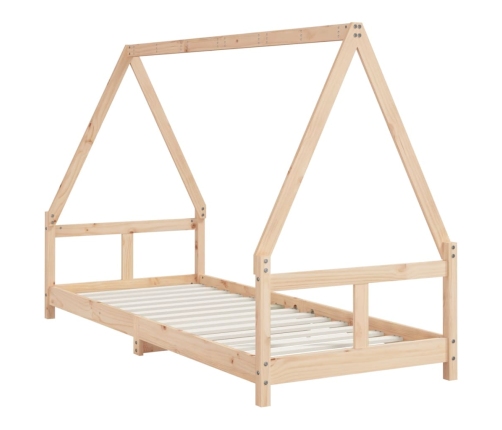 Estructura de cama para niños madera maciza de pino 80x200 cm