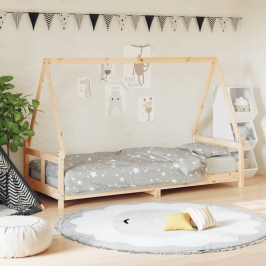 Estructura de cama para niños madera maciza de pino 80x200 cm