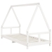 Estructura de cama para niños madera de pino blanco 80x200 cm