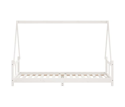 Estructura de cama para niños madera de pino blanco 80x200 cm