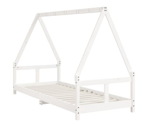 Estructura de cama para niños madera de pino blanco 80x200 cm