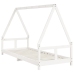 Estructura de cama para niños madera de pino blanco 80x200 cm