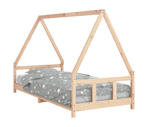 Estructura de cama para niños madera maciza de pino 90x200 cm