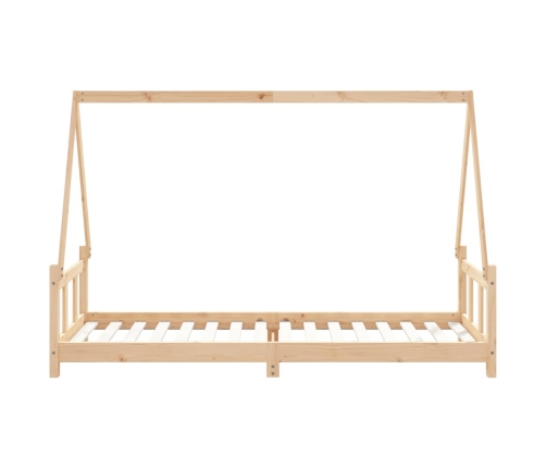 Estructura de cama para niños madera maciza de pino 90x200 cm