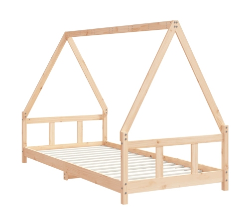 Estructura de cama para niños madera maciza de pino 90x200 cm