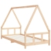 Estructura de cama para niños madera maciza de pino 90x200 cm