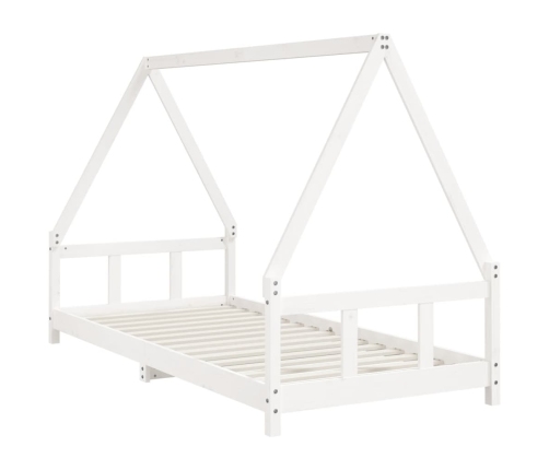 Estructura de cama para niños madera de pino blanco 90x200 cm