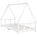 Estructura de cama para niños madera de pino blanco 90x200 cm