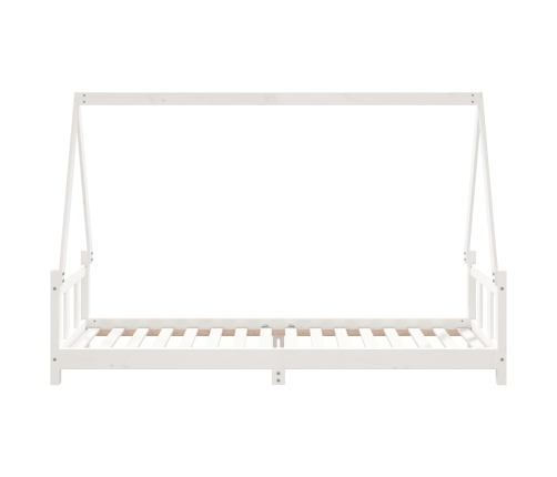 Estructura de cama para niños madera de pino blanco 90x200 cm