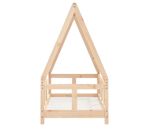 Estructura de cama para niños madera maciza de pino 70x140 cm