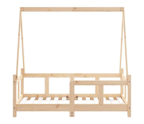 Estructura de cama para niños madera maciza de pino 70x140 cm