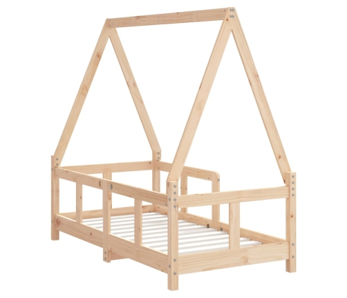 Estructura de cama para niños madera maciza de pino 70x140 cm