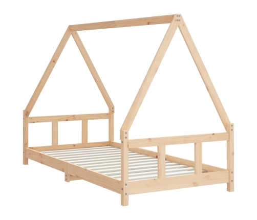 Estructura de cama infantil madera maciza de pino 90x190 cm