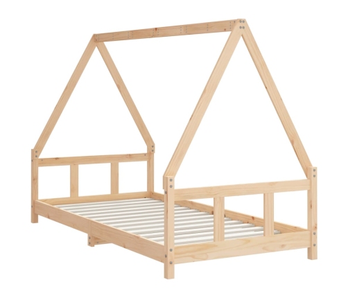 Estructura de cama infantil madera maciza de pino 90x190 cm