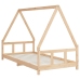 Estructura de cama infantil madera maciza de pino 90x190 cm