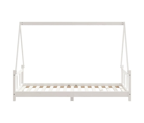 Estructura de cama para niños madera de pino blanco 90x190 cm