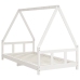 Estructura de cama para niños madera de pino blanco 90x190 cm