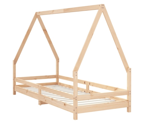 Estructura de cama para niños madera maciza de pino 80x200 cm