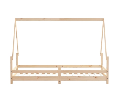 Estructura de cama para niños madera maciza de pino 80x200 cm