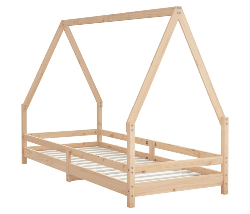 Estructura de cama para niños madera maciza de pino 80x200 cm