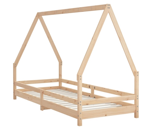 Estructura de cama para niños madera maciza de pino 90x200 cm