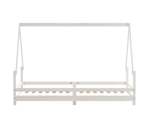 Estructura de cama para niños madera de pino blanco 90x200 cm