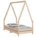 Estructura de cama para niños madera maciza de pino 70x140 cm