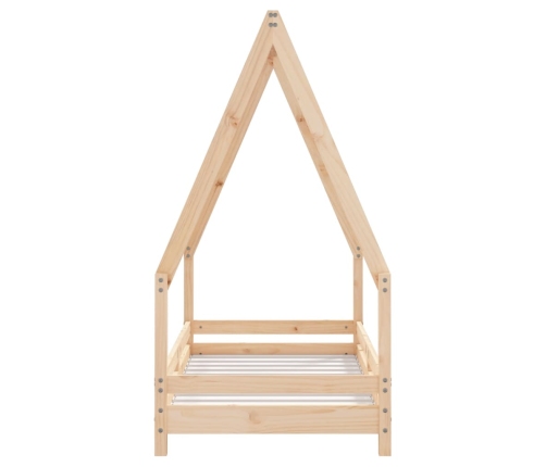 Estructura de cama para niños madera maciza de pino 70x140 cm