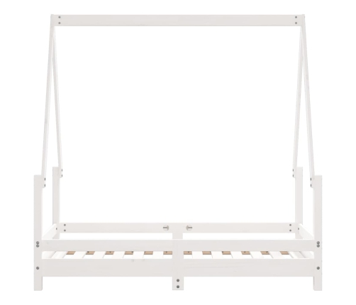 Estructura de cama para niños madera de pino blanco 70x140 cm