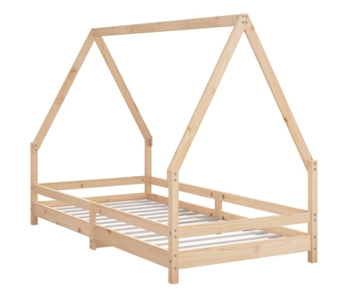 Estructura de cama infantil madera maciza de pino 90x190 cm