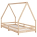 Estructura de cama infantil madera maciza de pino 90x190 cm