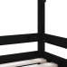 Estructura de cama para niños madera de pino negro 90x190 cm