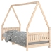 Estructura de cama para niños madera maciza de pino 80x200 cm