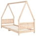 Estructura de cama para niños madera maciza de pino 80x200 cm