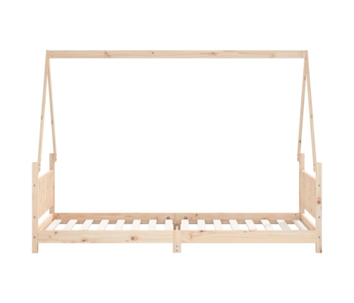 Estructura de cama para niños madera maciza de pino 80x200 cm