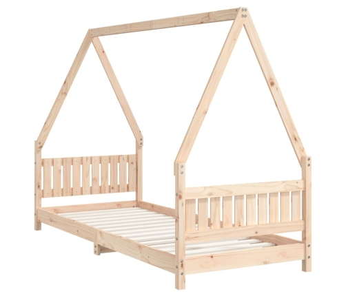 Estructura de cama para niños madera maciza de pino 80x200 cm