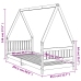 Estructura de cama para niños madera maciza de pino 80x200 cm