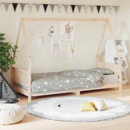 Estructura de cama para niños madera maciza de pino 80x200 cm