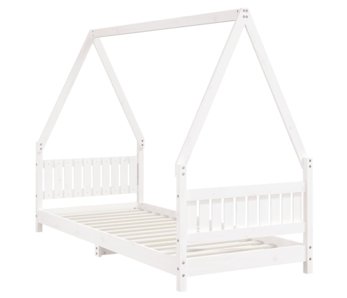 Estructura de cama para niños madera de pino blanco 80x200 cm